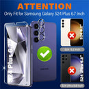 Samsung Galaxy S24 Plus 5G 9H Tempered Glass Ultrasonic Fingerprint Clear Case