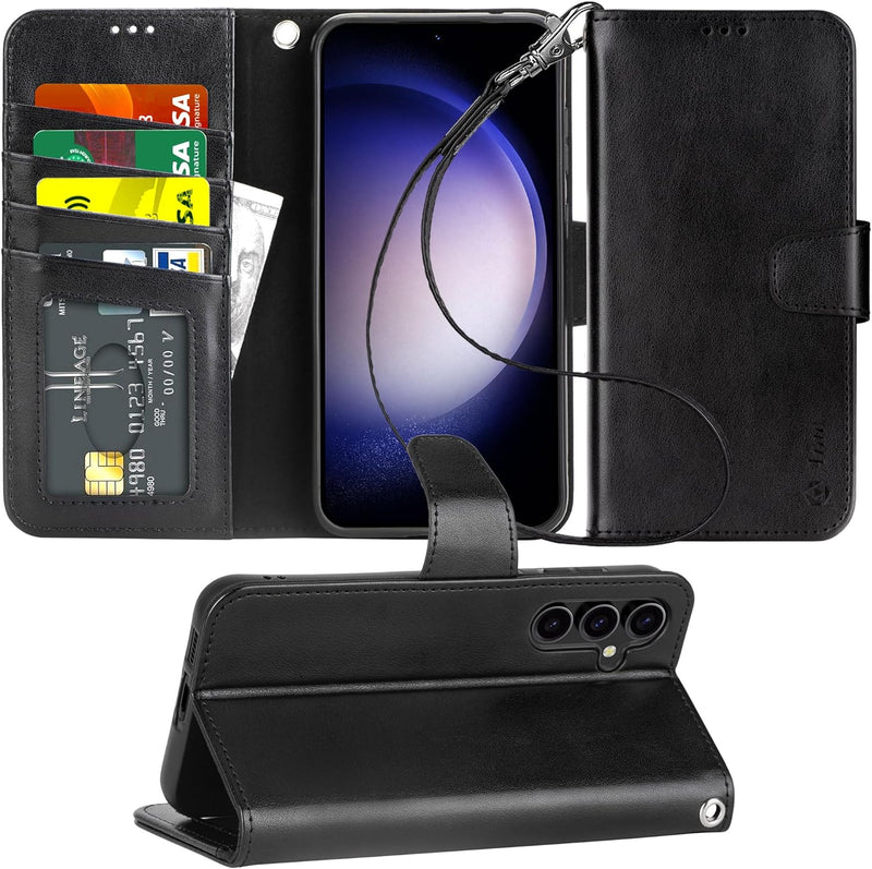 Samsung Galaxy S24 Plus 5G Wallet Case Flip Cover Kickstand Wristlet Strap - Gorilla Cases