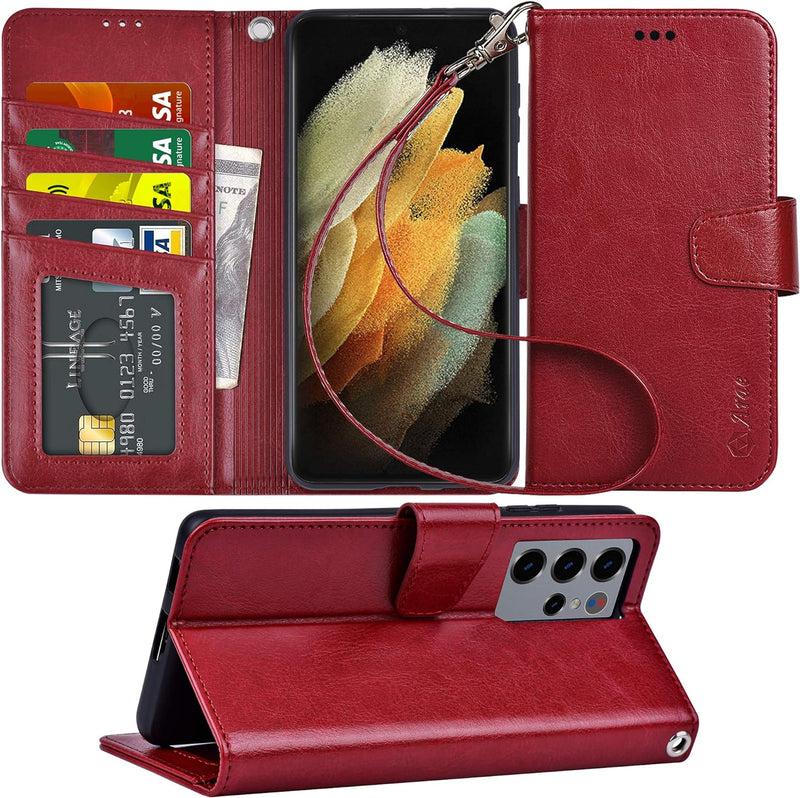 Samsung Galaxy S24 Plus 5G Wallet Case Flip Cover Kickstand Wristlet Strap - Gorilla Cases