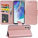 Samsung Galaxy S24 Plus 5G Wallet Case Flip Cover Kickstand Wristlet Strap