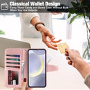 Samsung Galaxy S24 Plus 5G Wallet Case Flip Cover Kickstand Wristlet Strap