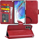 Samsung Galaxy S24 Plus 5G Wallet Case Flip Cover Kickstand Wristlet Strap