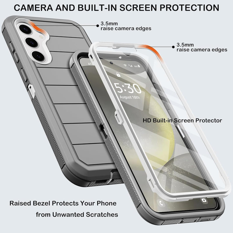 Samsung Galaxy S24 Plus Belt Clip Holster Kickstand Screen Protector Phone Cover - Gorilla Cases