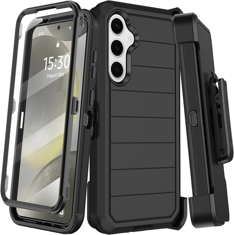 Samsung Galaxy S24 Plus Belt Clip Holster Kickstand Screen Protector Phone Cover - Gorilla Cases