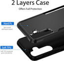 Samsung Galaxy S24 Plus Black Dual Layer Heavy Duty Shockproof Tough Rugged Protective Cover
