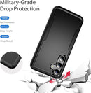 Samsung Galaxy S24 Plus Black Dual Layer Heavy Duty Shockproof Tough Rugged Protective Cover