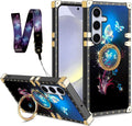 Samsung Galaxy S24 Plus Butterfly Blue Shockproof Protection Cover