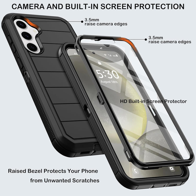 Samsung Galaxy S24 Plus Case Belt Clip Holster Kickstand Protection Full Body Rugged Phone Cover - Gorilla Cases