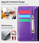 Samsung Galaxy S24 Plus Case Wallet RFID Blocking PU Leather Case