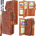 Samsung Galaxy S24 Plus Detachable Magnetic Zipper Wallet Leather Case
