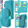 Samsung Galaxy S24 Plus Detachable Magnetic Zipper Wallet Leather Case