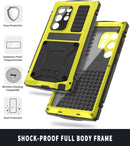 Samsung Galaxy S24 Plus Metal Case Kickstand Screen Protector Camera Cover