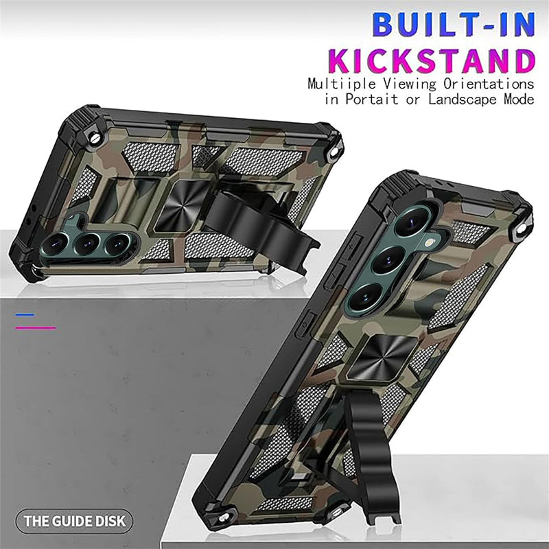 Samsung Galaxy S24 Plus Metal Kickstand Camo Phone Cover - Gorilla Cases