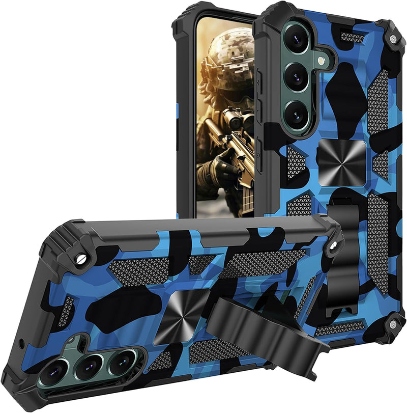 Samsung Galaxy S24 Plus Metal Kickstand Camo Phone Cover - Gorilla Cases