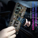 Samsung Galaxy S24 Plus Metal Kickstand Camo Rotate Ring Stand Case