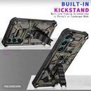 Samsung Galaxy S24 Plus Metal Kickstand Camo Rotate Ring Stand Case