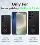 Samsung Galaxy S24 - Plus Rugged Protective S24 Phone Cases Protection Heavy Duty Blue