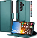 Samsung Galaxy S24+ Plus Wallet Card Holder Kickstand Leather Flip Case