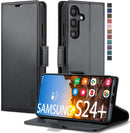 Samsung Galaxy S24+ Plus Wallet Card Holder Kickstand Leather Flip Case