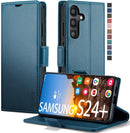 Samsung Galaxy S24+ Plus Wallet Card Holder Kickstand Leather Flip Case