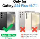 Samsung Galaxy S24+ Plus Wallet Case Card Holder Credit Card Slots Wine Red