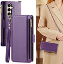 Samsung Galaxy S24+ Plus Wallet Case Card Holder Credit Card Slots Wine Red