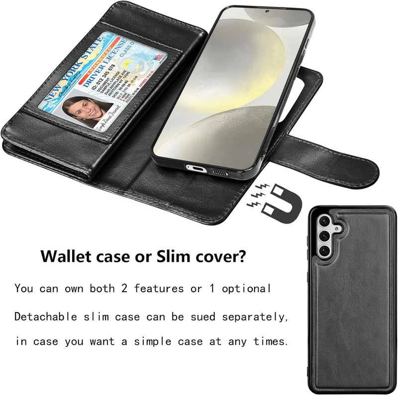 Samsung Galaxy S24 Plus Wallet Case Card Holder Folio Flip Phone Cover - Gorilla Cases