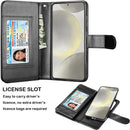 Samsung Galaxy S24 Plus Wallet Case Card Holder Folio Flip Phone Cover