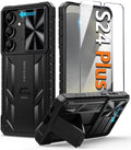 Samsung - Galaxy S24 Protective Phone Cover Kickstand & Slide Rugged Phone case