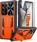 Samsung - Galaxy S24 Protective Phone Cover Kickstand & Slide Rugged Phone case