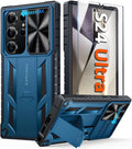 Samsung - Galaxy S24 Protective Phone Cover Kickstand & Slide Rugged Phone case