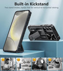 Samsung - Galaxy S24 Protective Phone Cover Kickstand & Slide Rugged Phone case