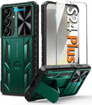 Samsung - Galaxy S24 Protective Phone Cover Kickstand & Slide Rugged Phone case