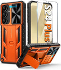 Samsung - Galaxy S24 Protective Phone Cover Kickstand & Slide Rugged Phone case