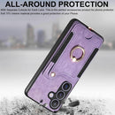 Samsung Galaxy S24 Ring Stand RFID - Blocking Wrist Strap Protective Flip Cases