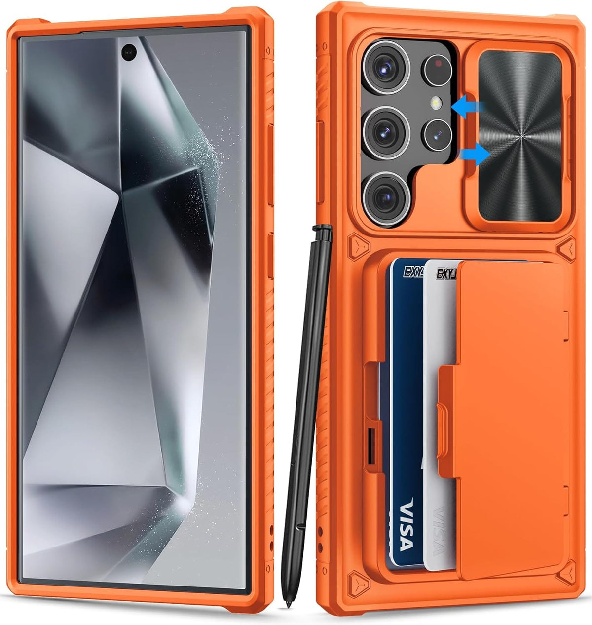 s24 ultra card holder sleeve case Galaxy — Shockproof Wallet S24 Ultra / Orange Options:038/038 Commander: Innistrad: Crimson Vow (VOC) OTS Tournament Pack 10 This case is suitable I will rip up