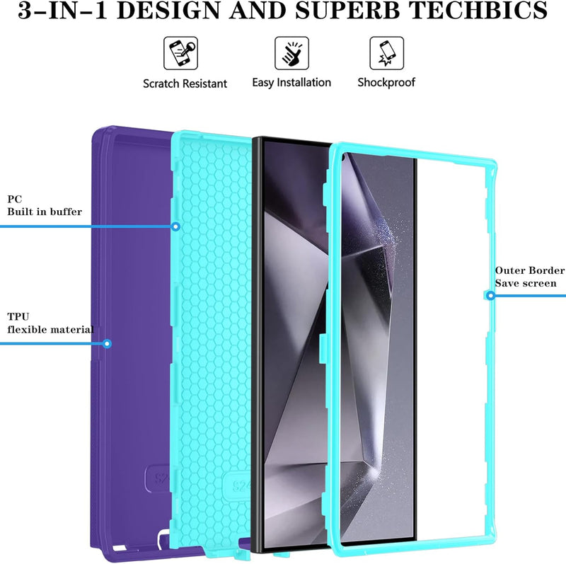 Samsung Galaxy S24 Ultra Case HD Screen Protector Heavy Duty Phone Case - Gorilla Cases