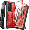 Samsung Galaxy S24 Ultra Case Phone Case Kickstand & Belt - Clip 6.8", Black