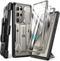 Samsung Galaxy S24 Ultra Case Phone Case Kickstand & Belt - Clip 6.8", Black