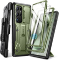 Samsung Galaxy S24 Ultra Case Phone Case Kickstand & Belt - Clip 6.8", Black
