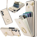 Samsung Galaxy S24 Ultra Case Wallet Card Holder Stand 4Card Slot Leather Case