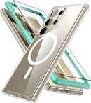 Samsung Galaxy S24 Ultra Compatible MagSafe Magnetic Protection Shockproof Case