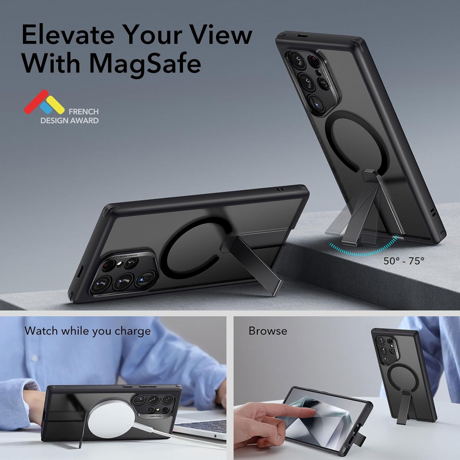 Samsung Galaxy S24 Ultra Compatible MagSafe Magnetic Protection Shockp