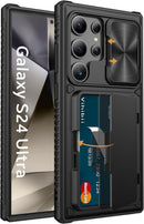 Samsung Galaxy S24 Ultra Slide Camera Protection Cover Wallet Phone Case