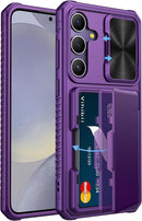 Samsung Galaxy S24 Ultra Slide Camera Protection Cover Wallet Phone Case