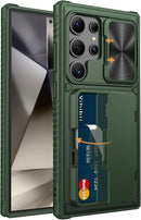 Samsung Galaxy S24 Ultra Slide Camera Protection Cover Wallet Phone Case