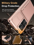 Samsung Galaxy S24 Ultra Slide Camera Protection Cover Wallet Phone Case