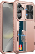 Samsung Galaxy S24 Ultra Slide Camera Protection Cover Wallet Phone Case