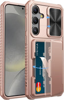 Samsung Galaxy S24 Ultra Slide Camera Protection Cover Wallet Phone Case