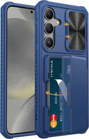 Samsung Galaxy S24 Ultra Slide Camera Protection Cover Wallet Phone Case